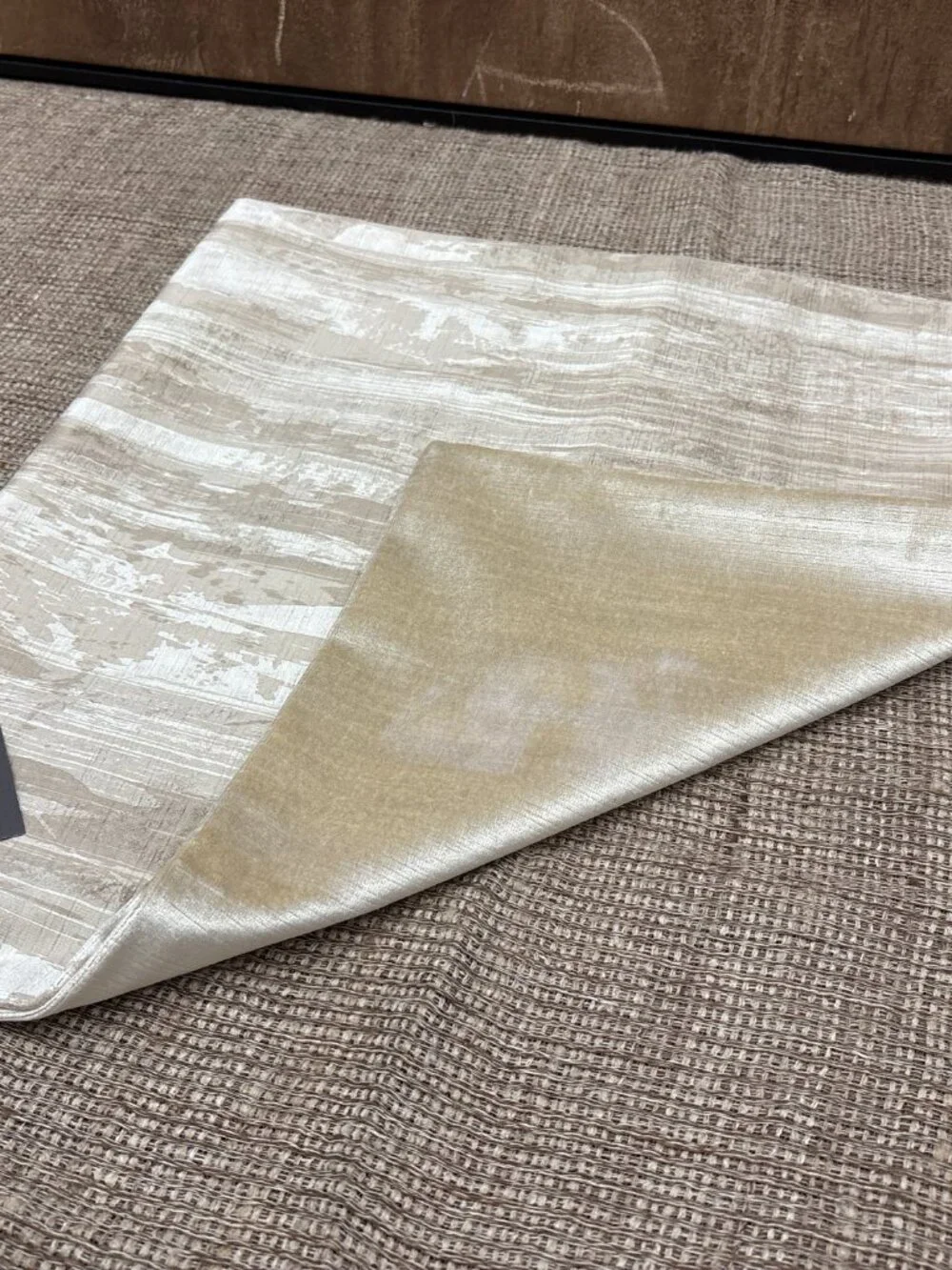RH Restoration Hardware Velvet Brushstroke Abstract Pillow Cover